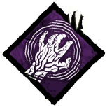 The perk, Septic Touch, which belongs to the killer The Dredge. It depicts a hand with black veins covering it, fingers bent almost as if in pain, and white lines radiating from it like it's shaking horribly.